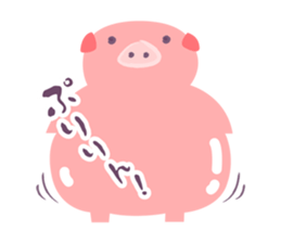 Daily life of the pig! sticker #11523794