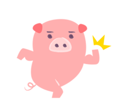 Daily life of the pig! sticker #11523800