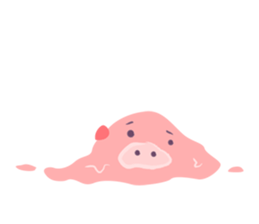 Daily life of the pig! sticker #11523802