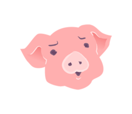 Daily life of the pig! sticker #11523806