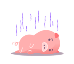 Daily life of the pig! sticker #11523808