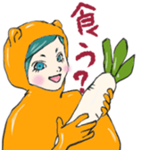 It's with all the wear.girl sticker #11523880