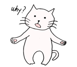 a cat smiles gently sticker #11525553