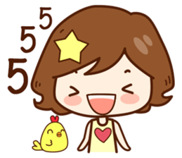 Ni-Than : Lovely Girl sticker #11525817