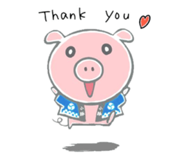 Stickers of piggy Summer of Japan sticker #11527977