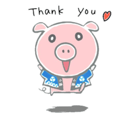 Stickers of piggy Summer of Japan sticker #11527977