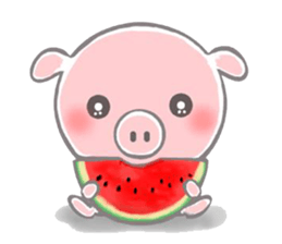 Stickers of piggy Summer of Japan sticker #11527979