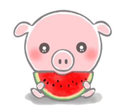 Stickers of piggy Summer of Japan sticker #11527979
