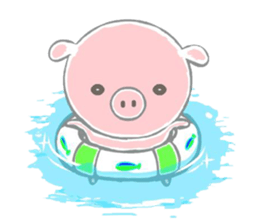 Stickers of piggy Summer of Japan sticker #11527981