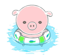 Stickers of piggy Summer of Japan sticker #11527981