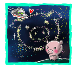 Stickers of piggy Summer of Japan sticker #11527984