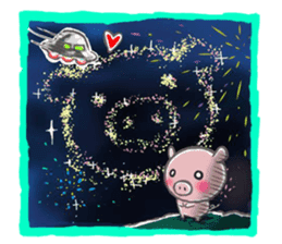 Stickers of piggy Summer of Japan sticker #11527984