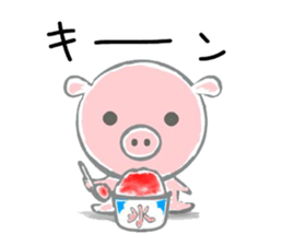 Stickers of piggy Summer of Japan sticker #11527988