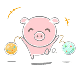 Stickers of piggy Summer of Japan sticker #11528002