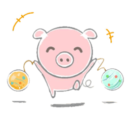 Stickers of piggy Summer of Japan sticker #11528002
