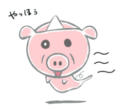 Stickers of piggy Summer of Japan sticker #11528005