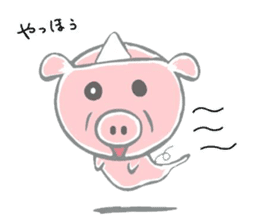 Stickers of piggy Summer of Japan sticker #11528005