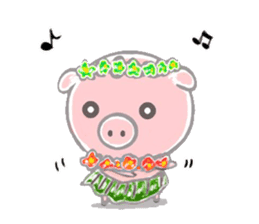 Stickers of piggy Summer of Japan sticker #11528008