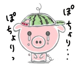 Stickers of piggy Summer of Japan sticker #11528013