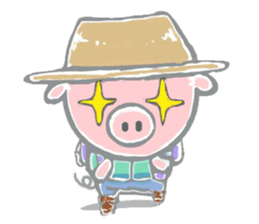 Stickers of piggy Summer of Japan sticker #11528014