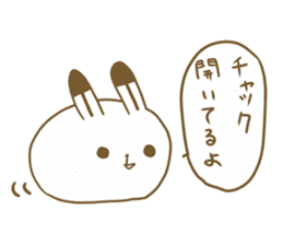 Talkative arctic hare sticker #11528336