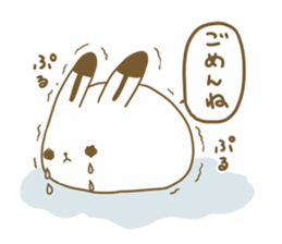 Talkative arctic hare sticker #11528340