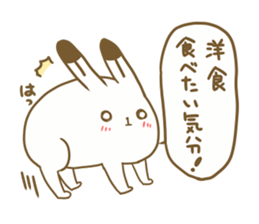 Talkative arctic hare sticker #11528342
