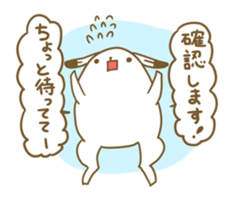 Talkative arctic hare sticker #11528349