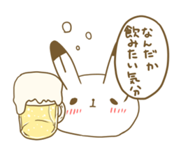 Talkative arctic hare sticker #11528351