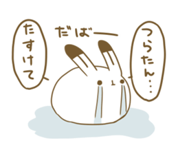 Talkative arctic hare sticker #11528352