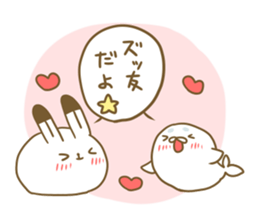 Talkative arctic hare sticker #11528353