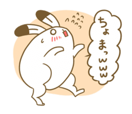 Talkative arctic hare sticker #11528355