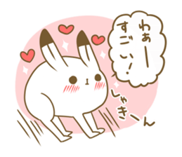 Talkative arctic hare sticker #11528358