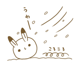 Talkative arctic hare sticker #11528359