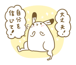 Talkative arctic hare sticker #11528362