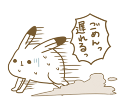 Talkative arctic hare sticker #11528364