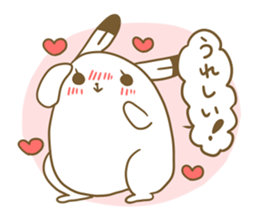 Talkative arctic hare sticker #11528367