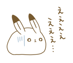 Talkative arctic hare sticker #11528373