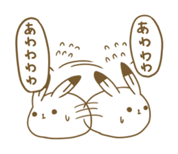 Talkative arctic hare sticker #11528374