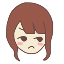 sticker of girl! sticker #11529142