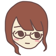 sticker of girl! sticker #11529147