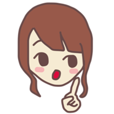 sticker of girl! sticker #11529149