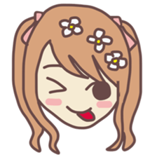 sticker of girl! sticker #11529152