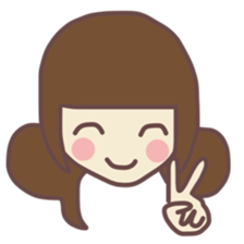 sticker of girl! sticker #11529161