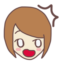 sticker of girl! sticker #11529164