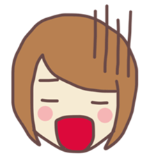 sticker of girl! sticker #11529167