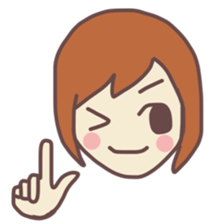 sticker of girl! sticker #11529173