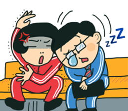 Fight salaryman sticker #11529269