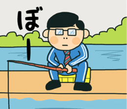 Fight salaryman sticker #11529271