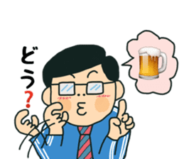 Fight salaryman sticker #11529281